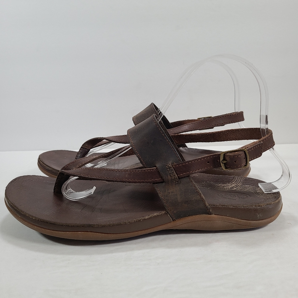 Chaco Maya Java Brown Leather Sandals Women's Siz… - image 6